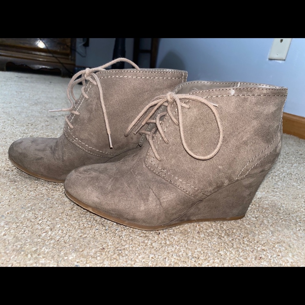 Beige Booties